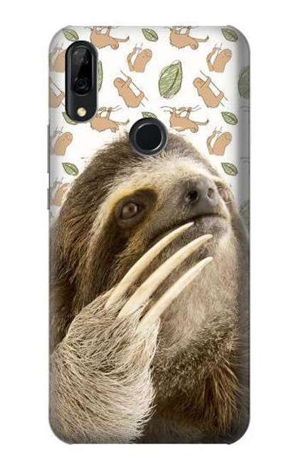 S3559 Sloth Pattern Etui Coque Housse pour Huawei P Smart Z, Y9 Prime 2019