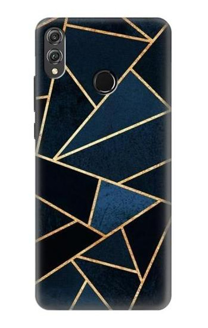S3479 Navy Blue Graphic Art Etui Coque Housse pour Huawei Honor 8X