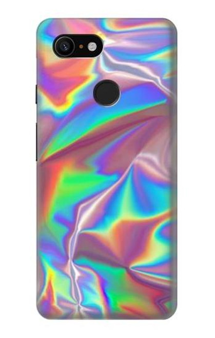 S3597 Holographiques photo imprimée Etui Coque Housse pour Google Pixel 3