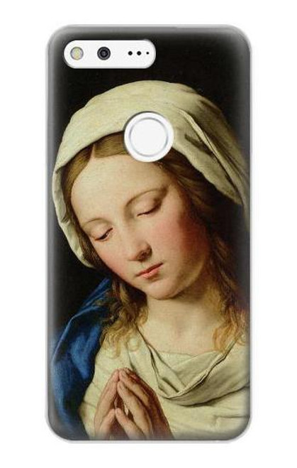 S3476 Prière Vierge Marie Etui Coque Housse pour Google Pixel XL