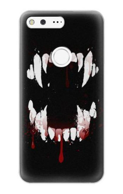 S3527 dents de vampire Etui Coque Housse pour Google Pixel XL