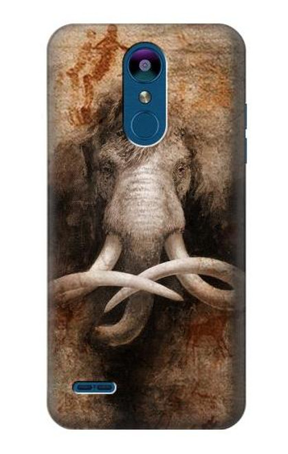 S3427 Mammoth Ancient Cave Art Etui Coque Housse pour LG K8 (2018)