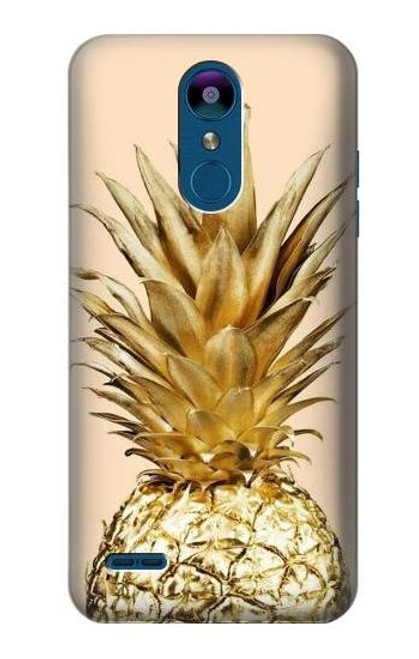 S3490 Gold Pineapple Etui Coque Housse pour LG K8 (2018)