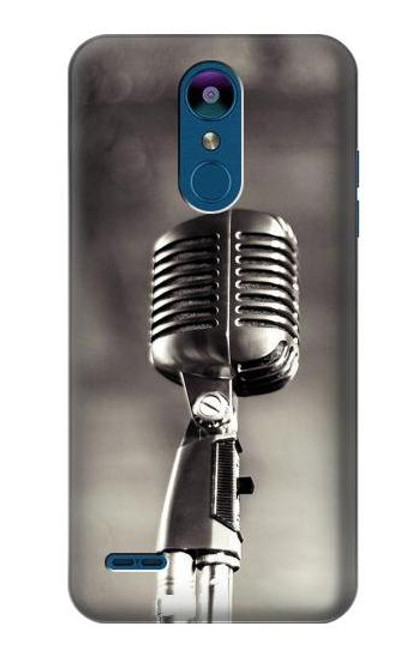 S3495 Vintage Microphone Etui Coque Housse pour LG K8 (2018)