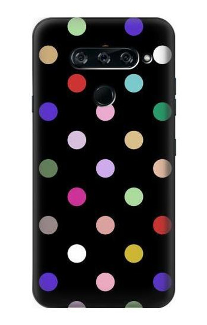 S3532 Colorful Polka Dot Etui Coque Housse pour LG V40, LG V40 ThinQ
