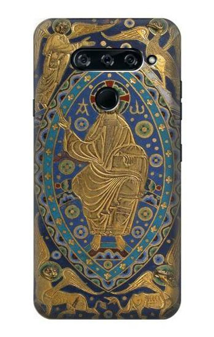 S3620 Book Cover Christ Majesty Etui Coque Housse pour LG V40, LG V40 ThinQ