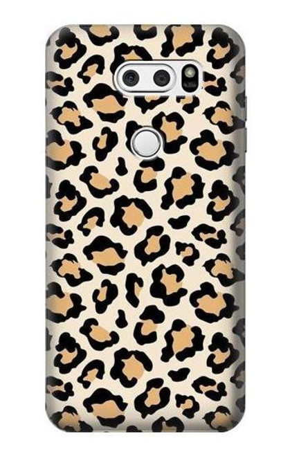 S3374 Fashionable Leopard Seamless Pattern Etui Coque Housse pour LG V30, LG V30 Plus, LG V30S ThinQ, LG V35, LG V35 ThinQ