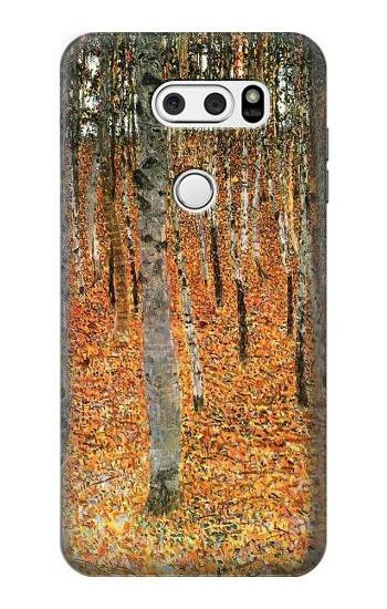 S3380 Gustav Klimt Birch Forest Etui Coque Housse pour LG V30, LG V30 Plus, LG V30S ThinQ, LG V35, LG V35 ThinQ