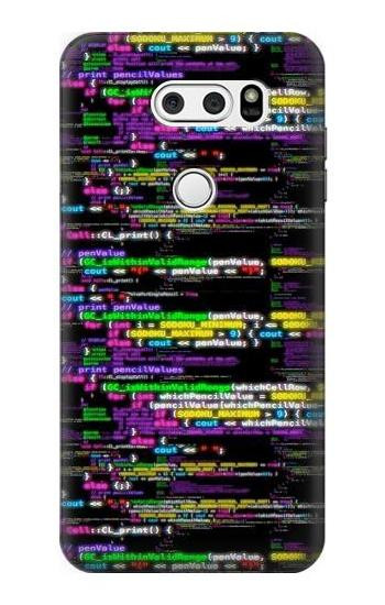 S3420 Coding Programmer Etui Coque Housse pour LG V30, LG V30 Plus, LG V30S ThinQ, LG V35, LG V35 ThinQ