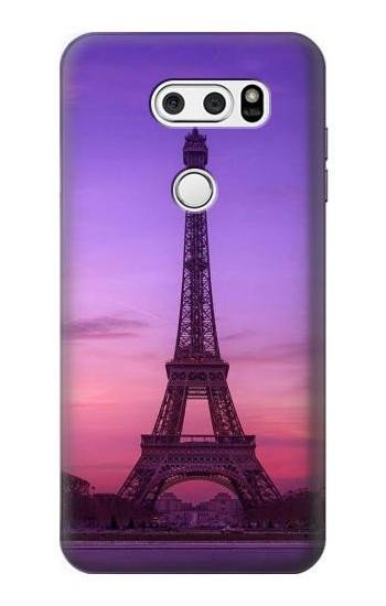 S3447 Eiffel Paris Sunset Etui Coque Housse pour LG V30, LG V30 Plus, LG V30S ThinQ, LG V35, LG V35 ThinQ