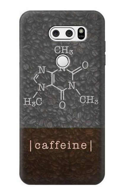 S3475 Caffeine Molecular Etui Coque Housse pour LG V30, LG V30 Plus, LG V30S ThinQ, LG V35, LG V35 ThinQ