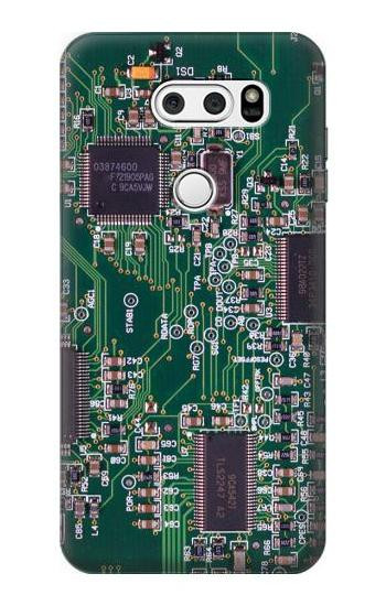 S3519 Electronics Circuit Board Graphic Etui Coque Housse pour LG V30, LG V30 Plus, LG V30S ThinQ, LG V35, LG V35 ThinQ