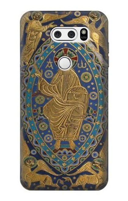 S3620 Book Cover Christ Majesty Etui Coque Housse pour LG V30, LG V30 Plus, LG V30S ThinQ, LG V35, LG V35 ThinQ