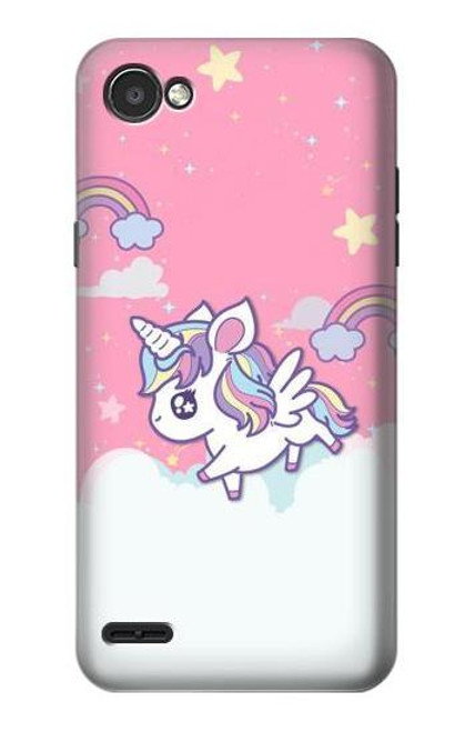 S3518 Unicorn Cartoon Etui Coque Housse pour LG Q6