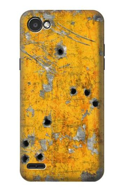 S3528 Bullet Rusting Yellow Metal Etui Coque Housse pour LG Q6