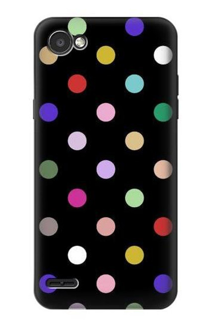 S3532 Colorful Polka Dot Etui Coque Housse pour LG Q6
