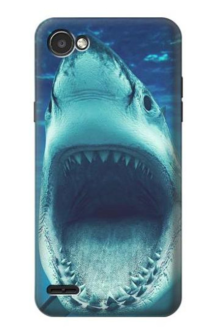 S3548 Tiger Shark Etui Coque Housse pour LG Q6