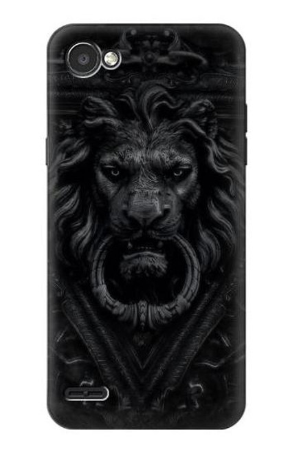 S3619 Dark Gothic Lion Etui Coque Housse pour LG Q6