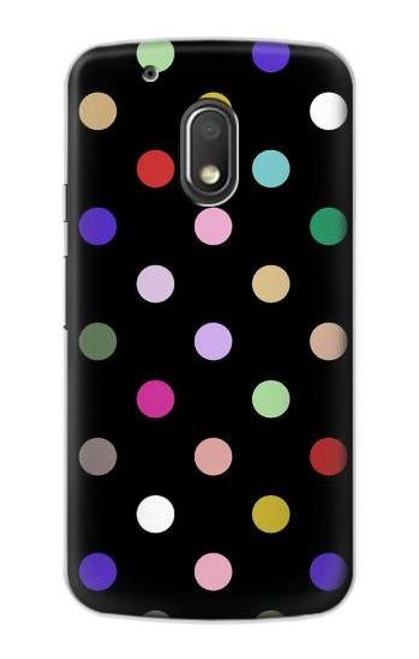 S3532 Colorful Polka Dot Etui Coque Housse pour Motorola Moto G4 Play