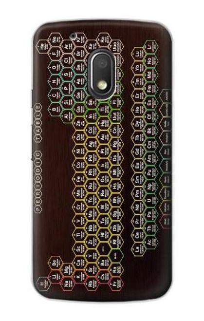 S3544 Neon Honeycomb Periodic Table Etui Coque Housse pour Motorola Moto G4 Play