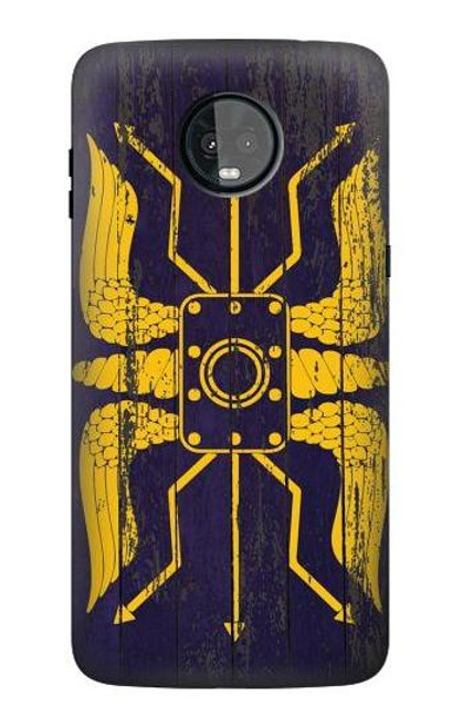 S3546 Roman Shield Blue Etui Coque Housse pour Motorola Moto Z3, Z3 Play