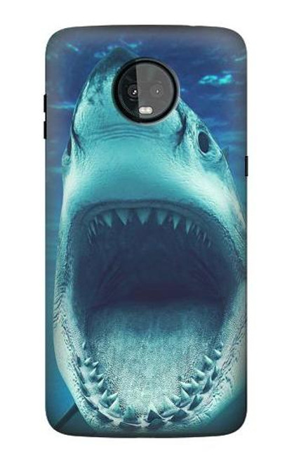 S3548 Tiger Shark Etui Coque Housse pour Motorola Moto Z3, Z3 Play