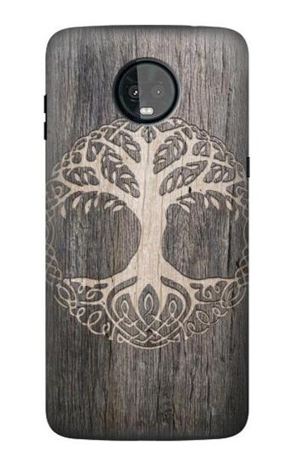 S3591 Viking Tree of Life Symbol Etui Coque Housse pour Motorola Moto Z3, Z3 Play