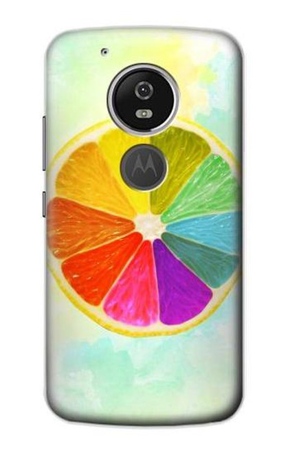 S3493 Colorful Lemon Etui Coque Housse pour Motorola Moto G6 Play, Moto G6 Forge, Moto E5