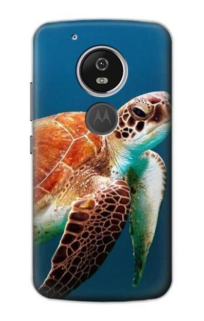 S3497 Green Sea Turtle Etui Coque Housse pour Motorola Moto G6 Play, Moto G6 Forge, Moto E5