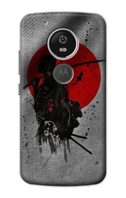 S3517 Japan Flag Samurai Etui Coque Housse pour Motorola Moto G6 Play, Moto G6 Forge, Moto E5