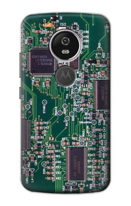 S3519 Electronics Circuit Board Graphic Etui Coque Housse pour Motorola Moto G6 Play, Moto G6 Forge, Moto E5