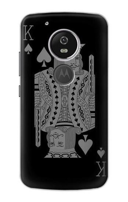 S3520 Black King Spade Etui Coque Housse pour Motorola Moto G6 Play, Moto G6 Forge, Moto E5