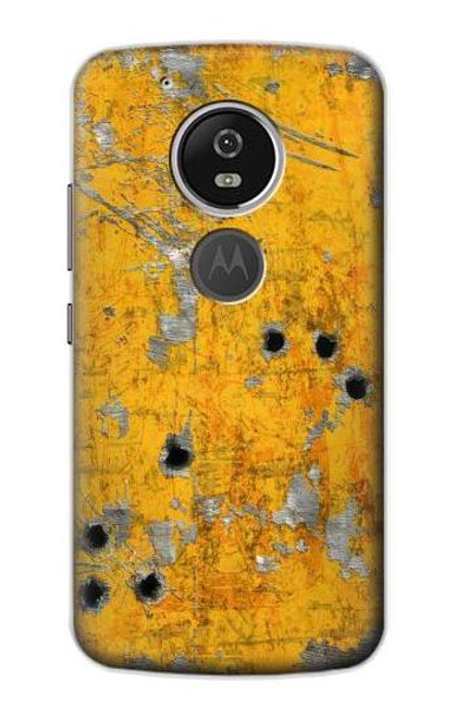 S3528 Bullet Rusting Yellow Metal Etui Coque Housse pour Motorola Moto G6 Play, Moto G6 Forge, Moto E5