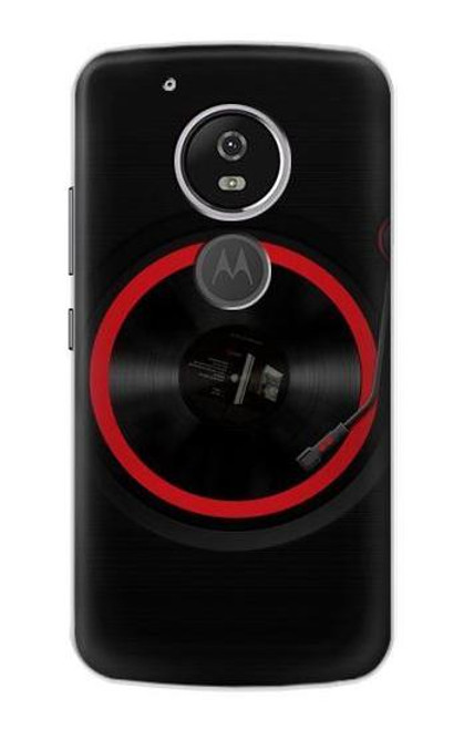 S3531 Spinning Record Player Etui Coque Housse pour Motorola Moto G6 Play, Moto G6 Forge, Moto E5