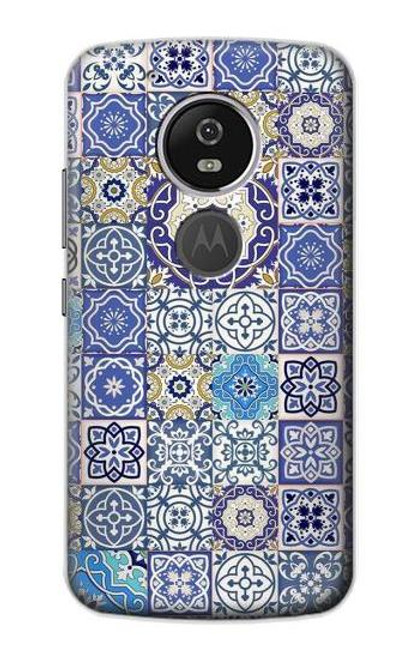 S3537 Moroccan Mosaic Pattern Etui Coque Housse pour Motorola Moto G6 Play, Moto G6 Forge, Moto E5