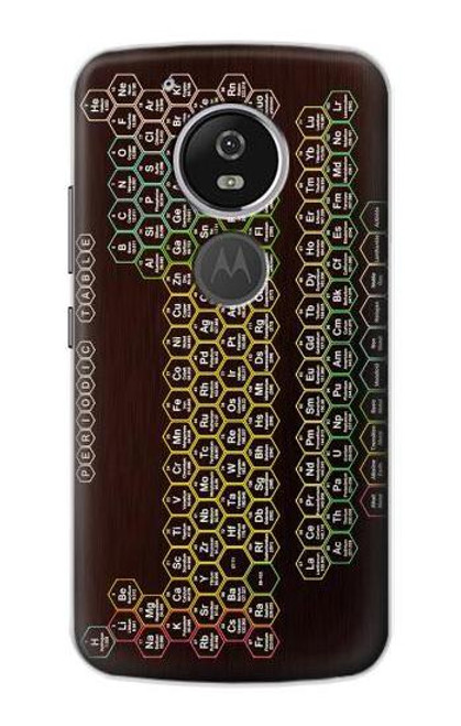S3544 Neon Honeycomb Periodic Table Etui Coque Housse pour Motorola Moto G6 Play, Moto G6 Forge, Moto E5