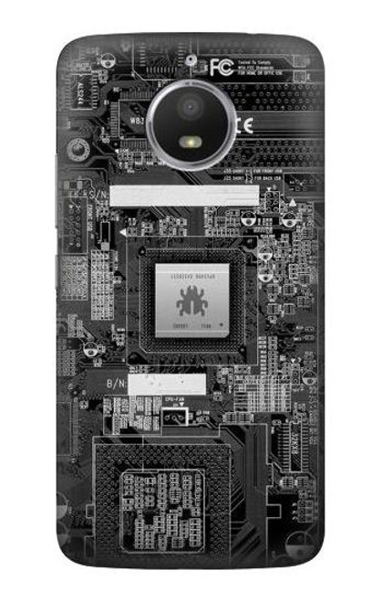 S3434 Bug Circuit Board Graphic Etui Coque Housse pour Motorola Moto E4 Plus