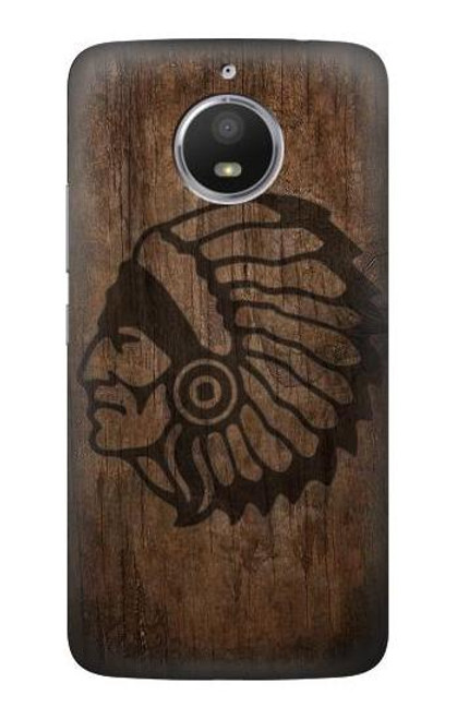 S3443 Indian Head Etui Coque Housse pour Motorola Moto E4 Plus