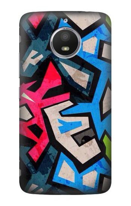 S3445 Graffiti Street Art Etui Coque Housse pour Motorola Moto E4 Plus