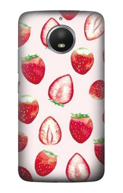 S3481 Strawberry Etui Coque Housse pour Motorola Moto E4 Plus