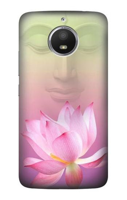 S3511 Lotus flower Buddhism Etui Coque Housse pour Motorola Moto E4 Plus