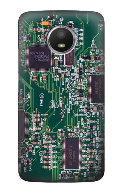 S3519 Electronics Circuit Board Graphic Etui Coque Housse pour Motorola Moto E4 Plus