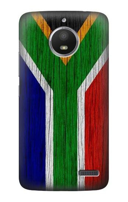 S3464 South Africa Flag Etui Coque Housse pour Motorola Moto E4