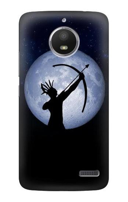 S3489 Indian Hunter Moon Etui Coque Housse pour Motorola Moto E4