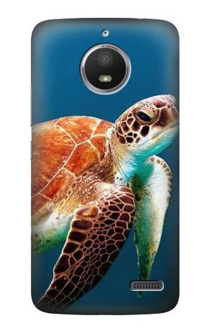S3497 Green Sea Turtle Etui Coque Housse pour Motorola Moto E4
