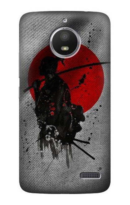 S3517 Japan Flag Samurai Etui Coque Housse pour Motorola Moto E4