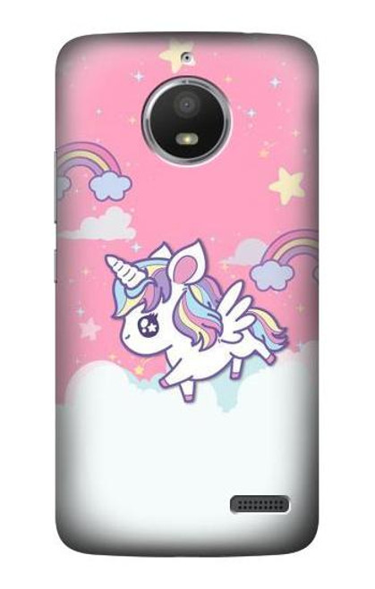S3518 Unicorn Cartoon Etui Coque Housse pour Motorola Moto E4