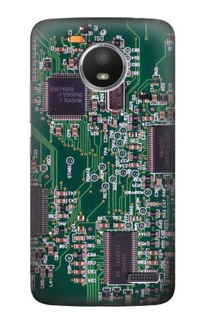 S3519 Electronics Circuit Board Graphic Etui Coque Housse pour Motorola Moto E4