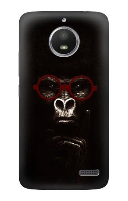 S3529 Thinking Gorilla Etui Coque Housse pour Motorola Moto E4