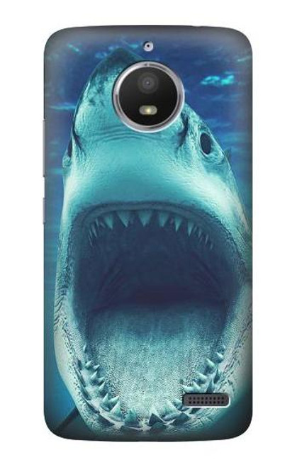S3548 Tiger Shark Etui Coque Housse pour Motorola Moto E4